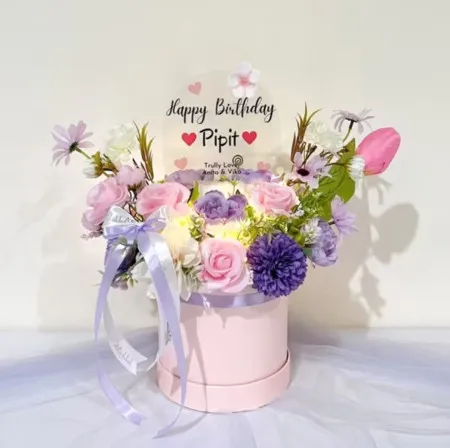 Bloom Box Akrilik Ucapan Ulang Tahun Koja